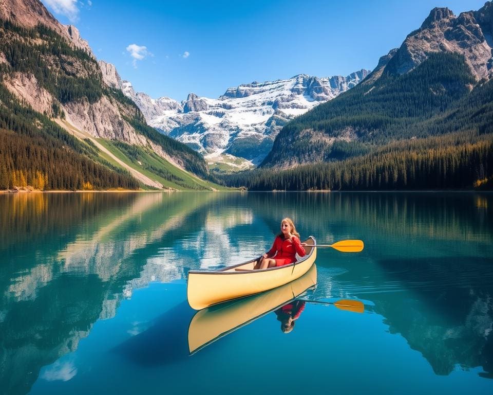 Abenteuer in der Natur - Kanufahren in Banff