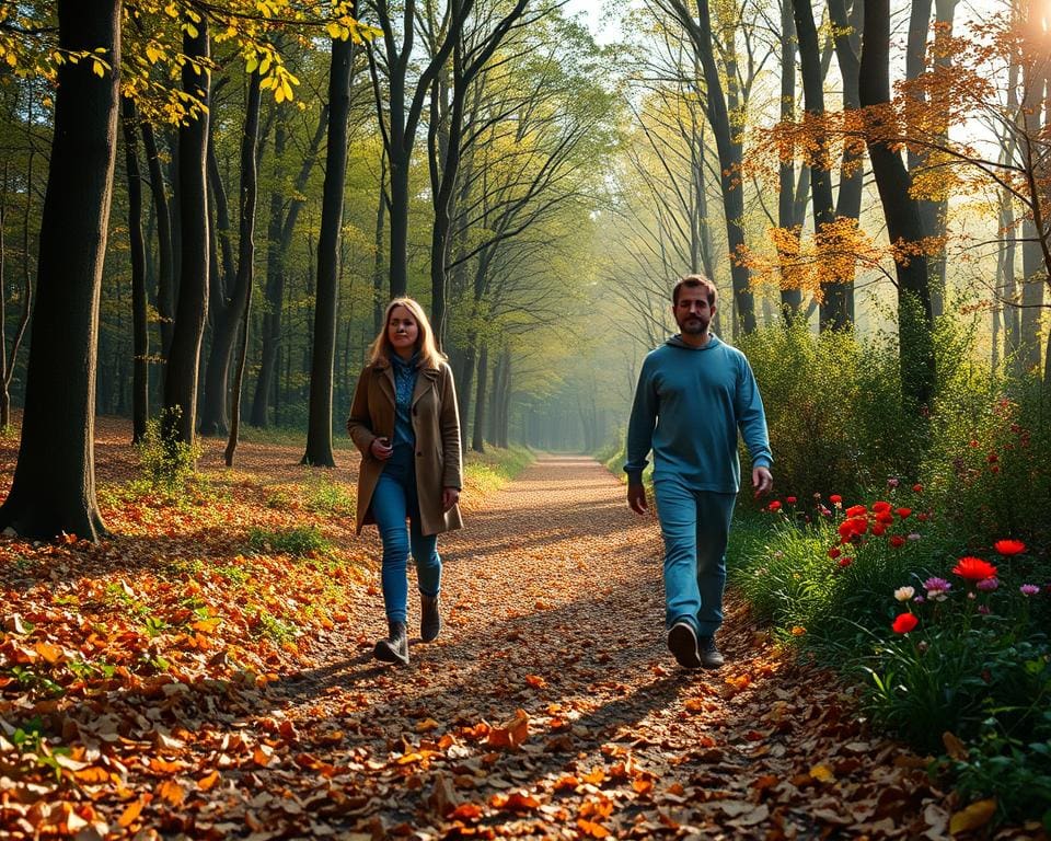 Achtsamkeit im Alltag während meditativen Spaziergängen