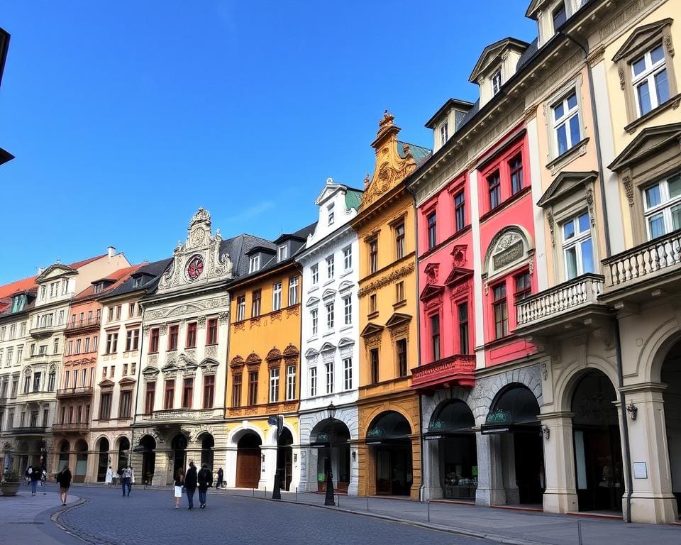 Barocke Fassaden in Salzburg, Österreich