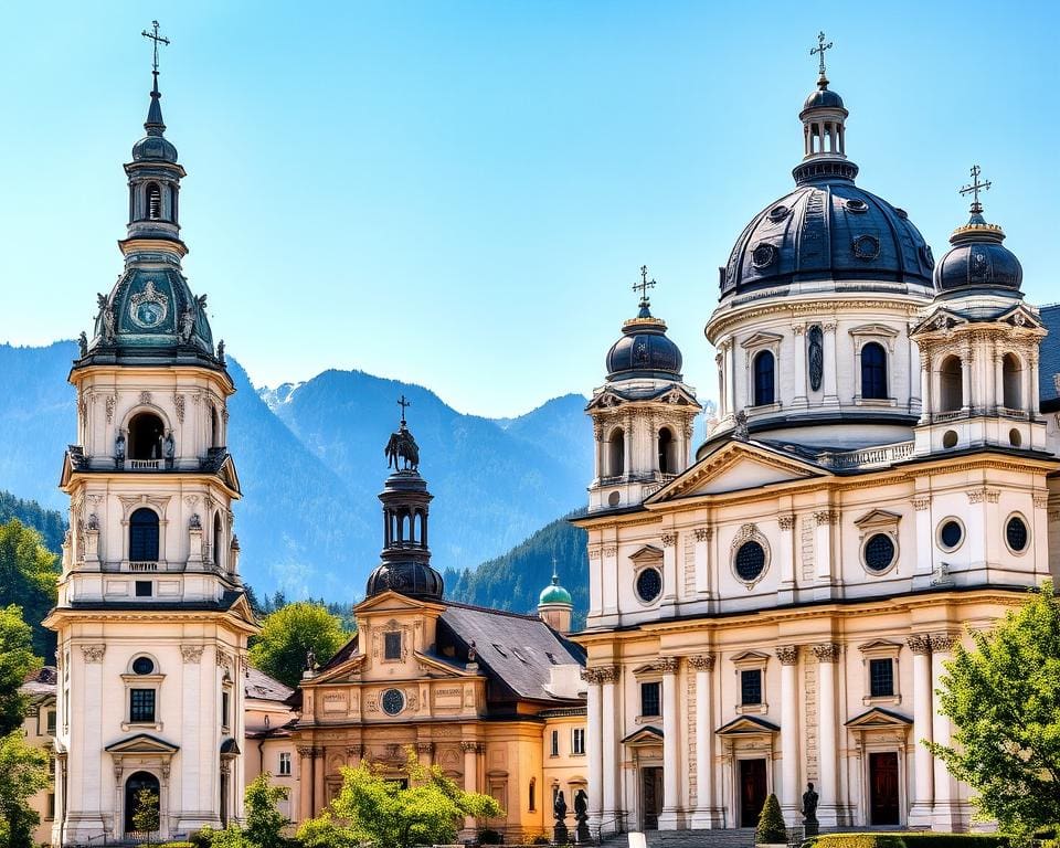 Barocke Kirchen in Salzburg, Österreich