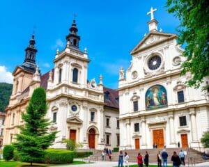 Barocke Kirchen in Salzburg, Österreich