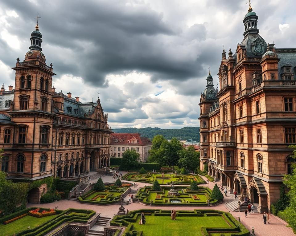 Barocke Schlösser in Heidelberg, Deutschland