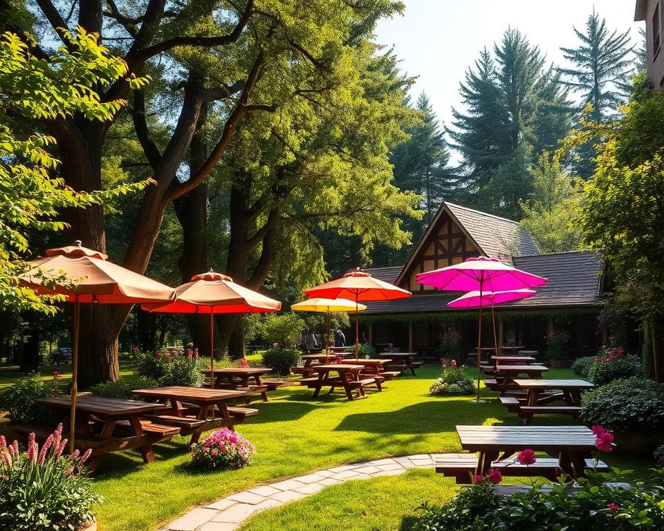 Biergartenwanderungen durch die Natur