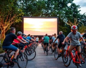 Fahrradkino: Energie durch Pedale