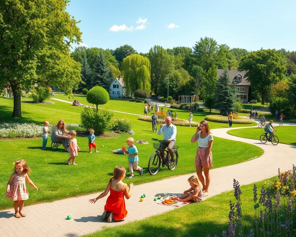 Familienaktivitäten im Freien