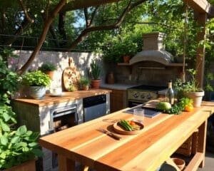 Freiluftküche selbst gestalten: Kochen und genießen im Garten