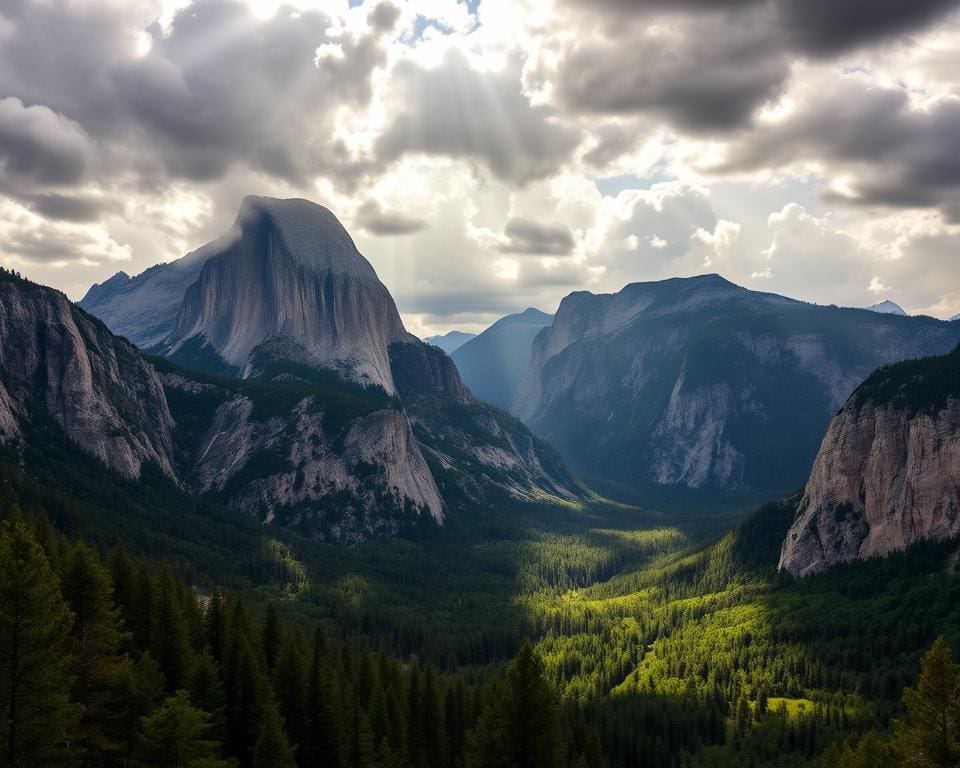 Half Dome und El Capitan im Yosemite Nationalpark