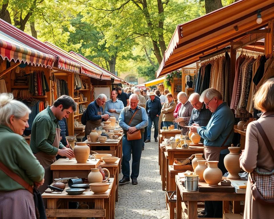 Handwerksmärkte mit Live-Demos