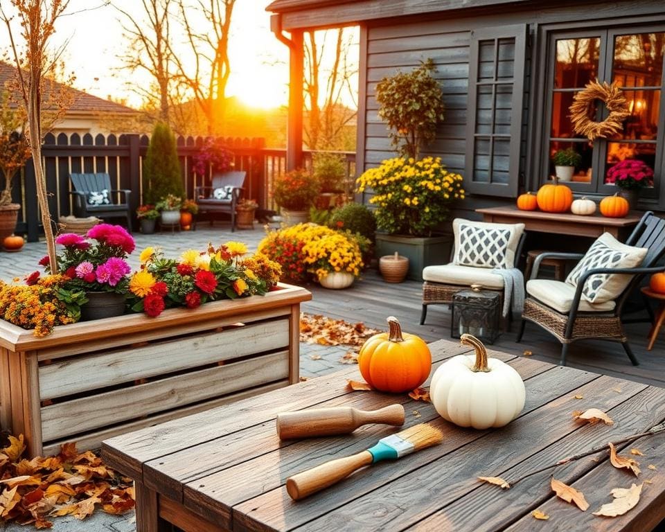 Heimwerkerprojekte für den Herbst: Garten und Terrasse