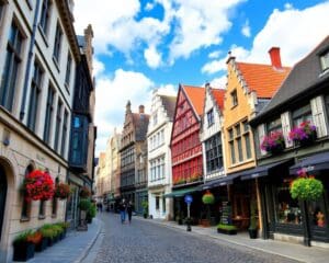 Historische Gassen in Gent, Belgien