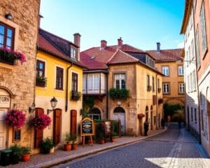 Historische Viertel in Coimbra, Portugal