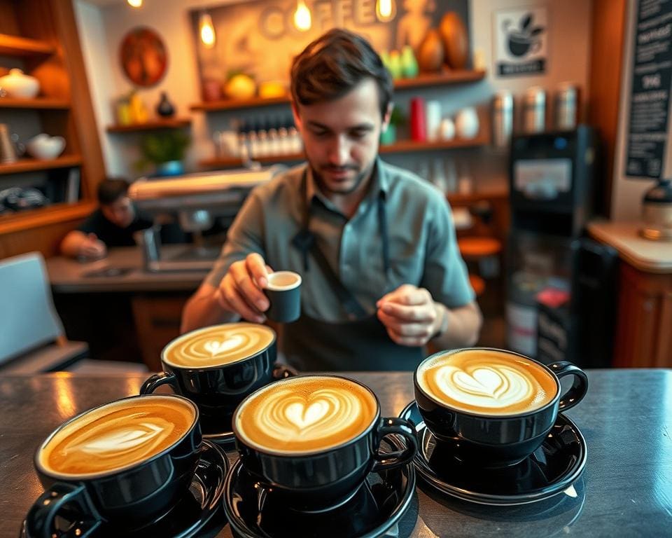 Kaffee-Kunst: Latte Art lernen