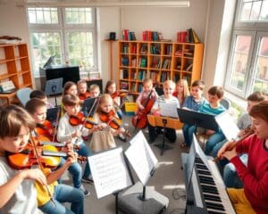 Kinder und Musikunterricht