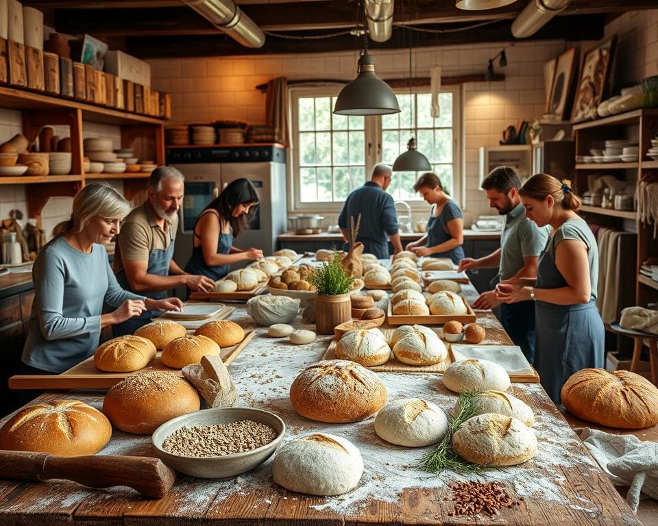 Kulinarische Workshops für Brotbacken