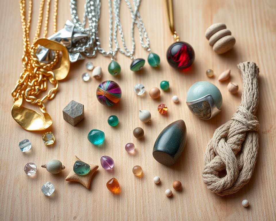 Materialien für umweltfreundlichen Schmuck