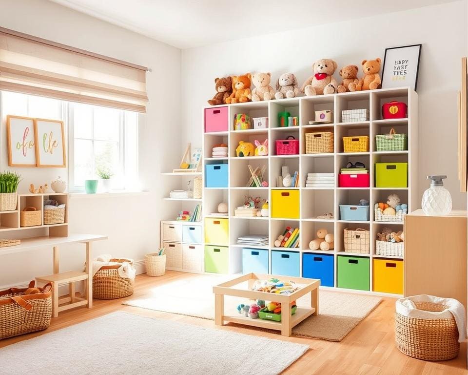 Ordnung im Kinderzimmer: Stauraum und Dekoration