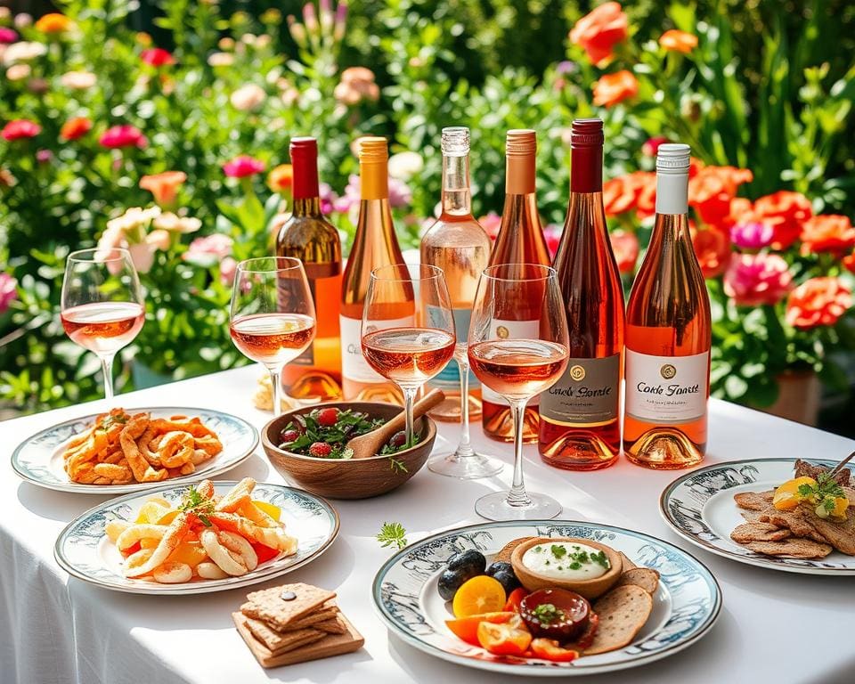 Rosé wein und Speisen: Die besten Kombinationen