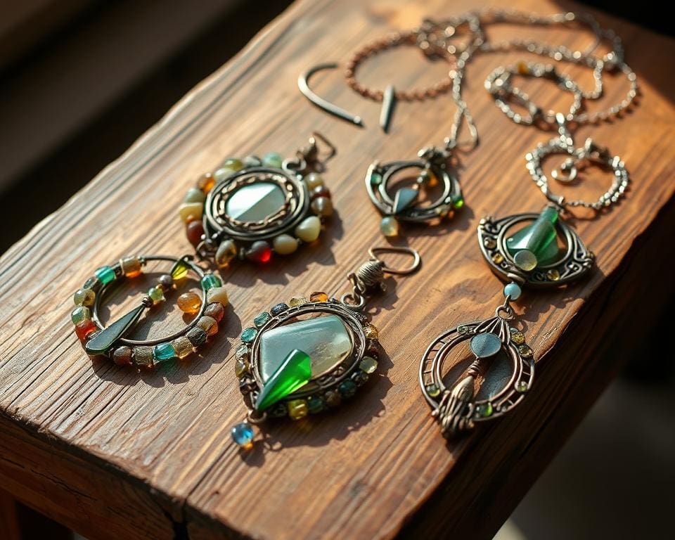 Schmuck aus recycelten Materialien