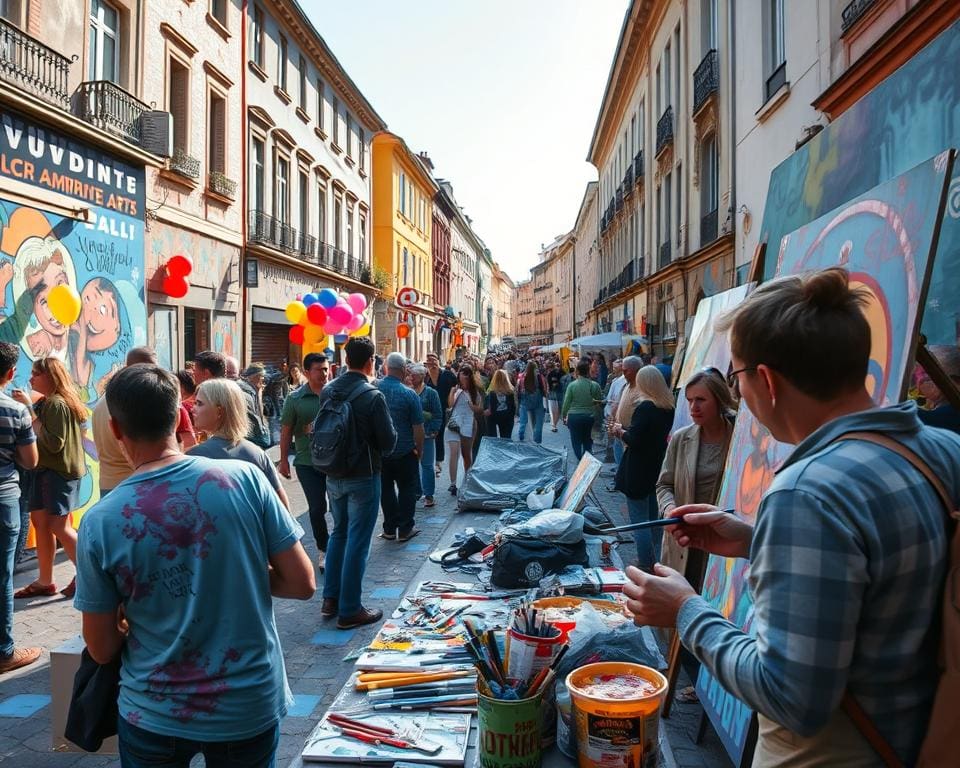 Street-Art-Festivals mit Live-Malerei