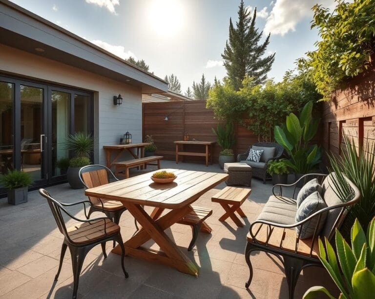 Terrassenmöbel selbst bauen: Aus Holz und Metall