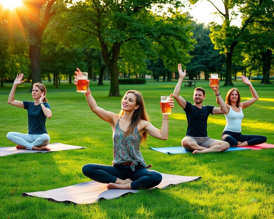 Vorteile von Bier-Yoga