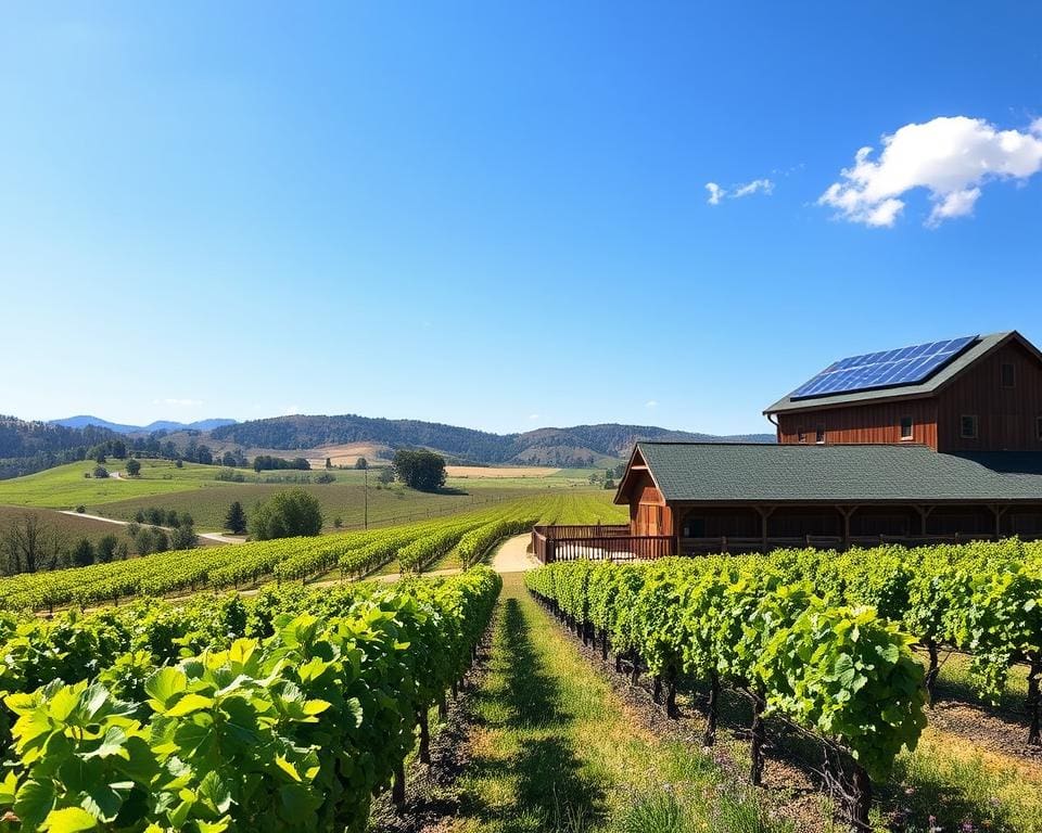 Weingut mit nachhaltigen Praktiken