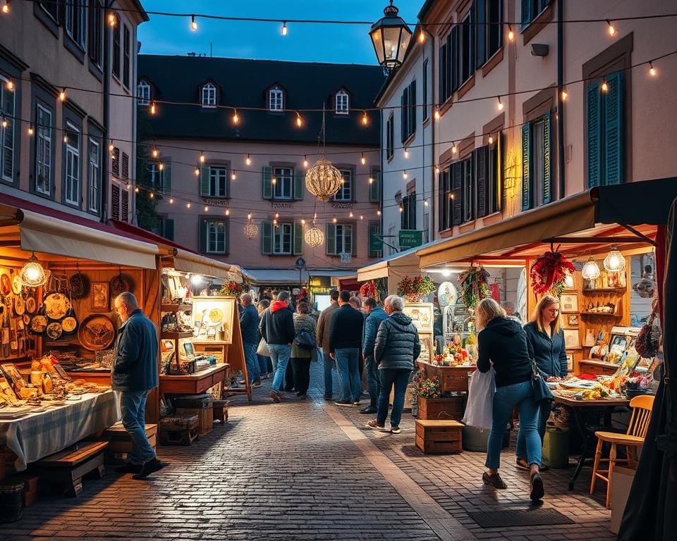 einzigartiger Flohmarkt am Abend