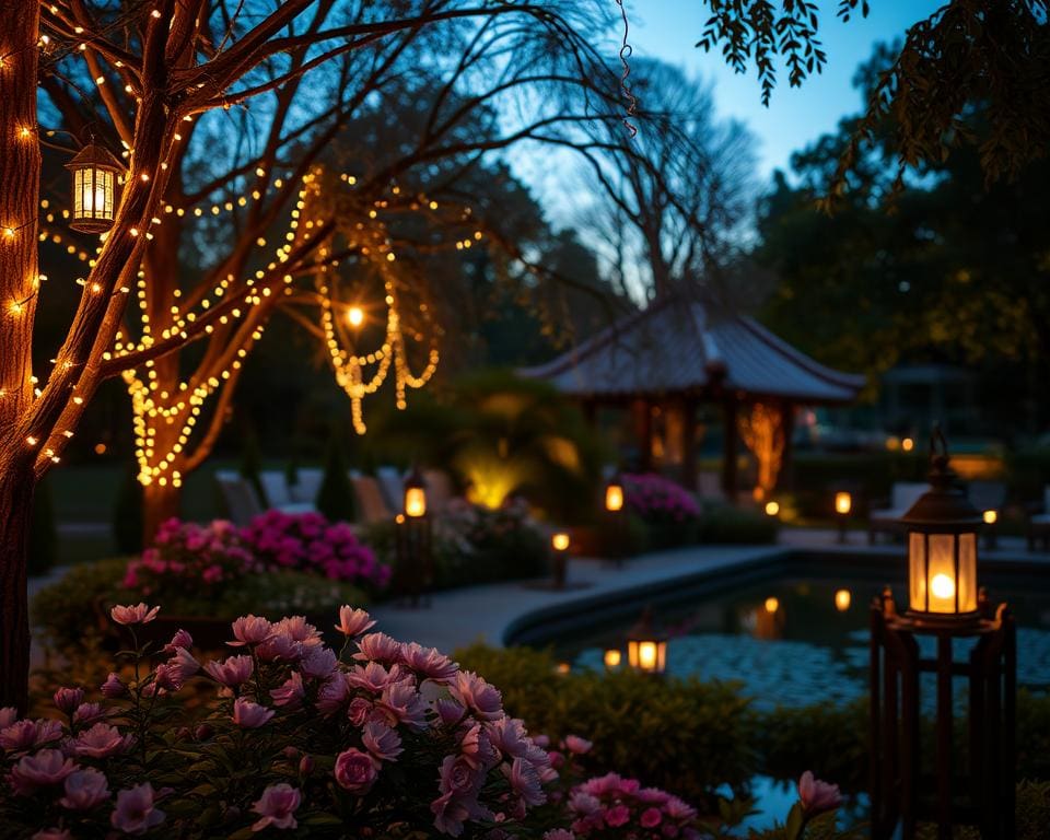 Licht im Garten - Atmosphäre der Beleuchtung