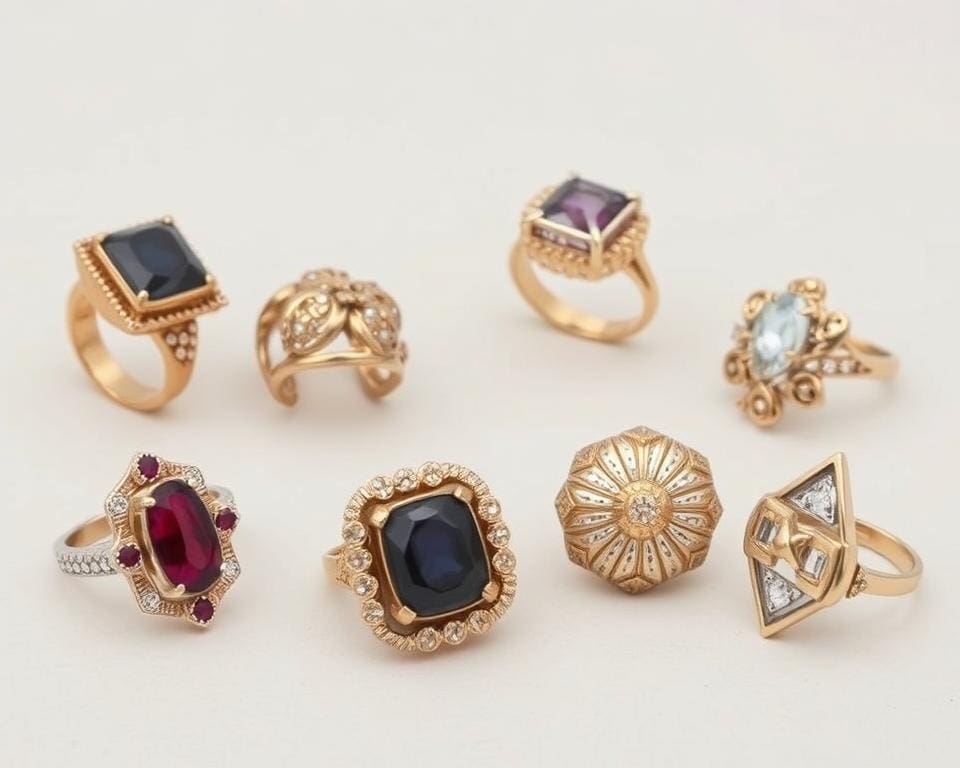 Ring-Designs und Materialien