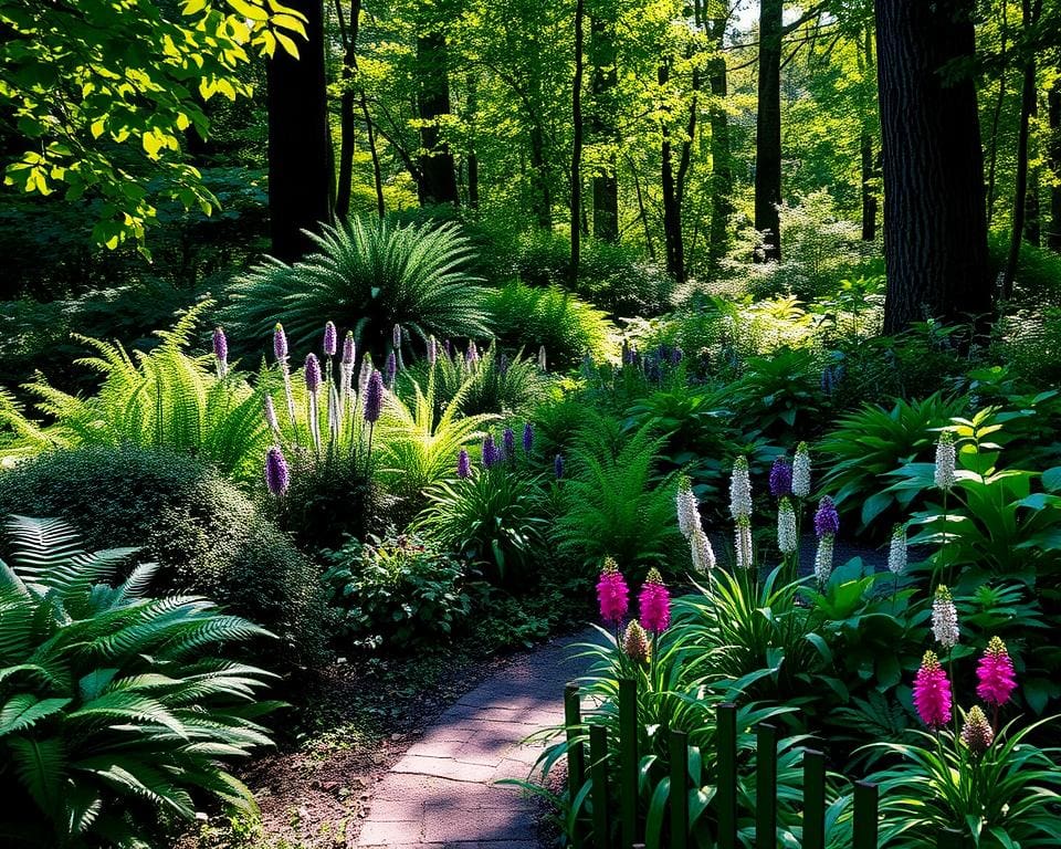 Schattenresistente Pflanzen in schattigen Gartenbereichen