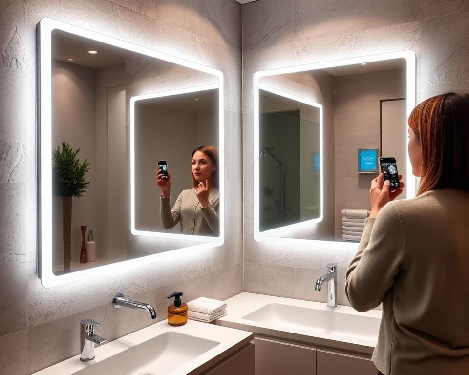 Smart Mirrors in modern bathrooms