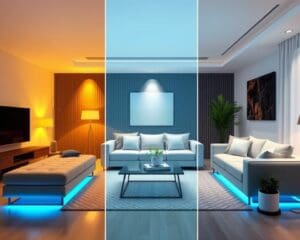Smarte Lichtsteuerung für jede Stimmung im Wohnzimmer