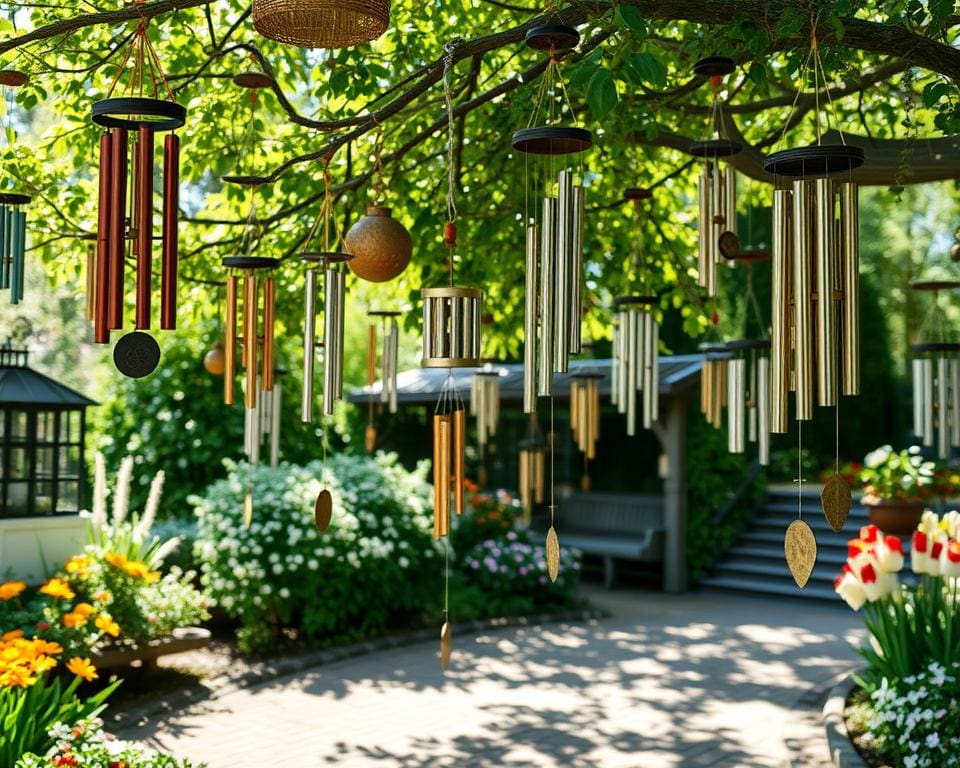 Windspiele im Garten: Stimmungsvolle Akzente mit Klang