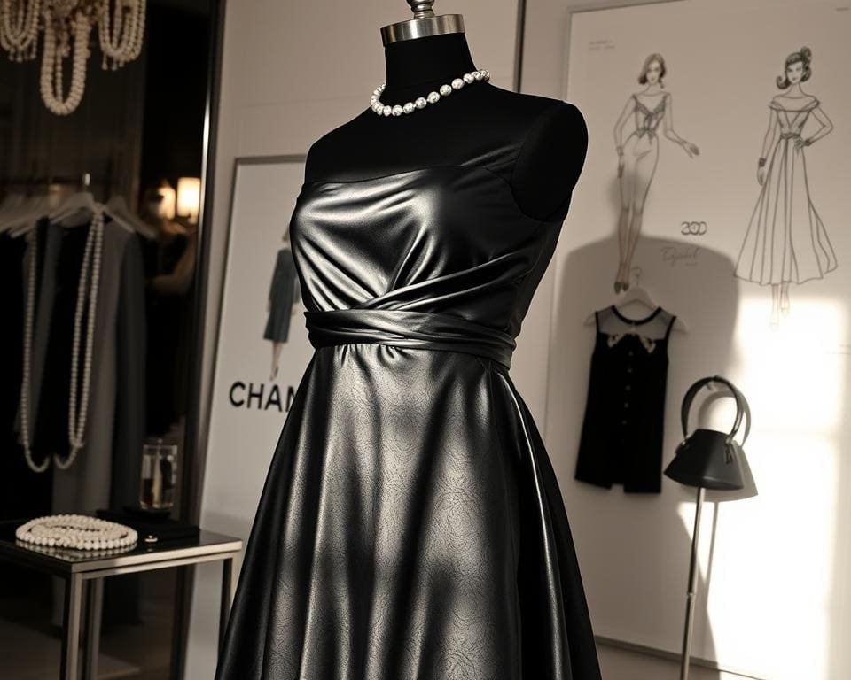 schwarzes Kleid