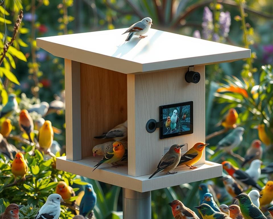 smartes Vogelhäuschen mit Live-Streaming