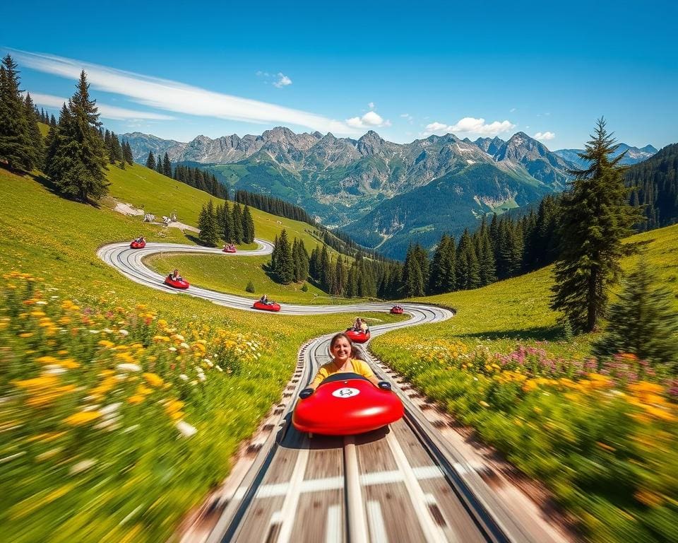 Adrenalinkick auf der Rodelbahn