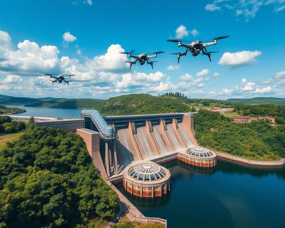 Drohnen Einsatz für Optimierung von Wasserkraftwerken