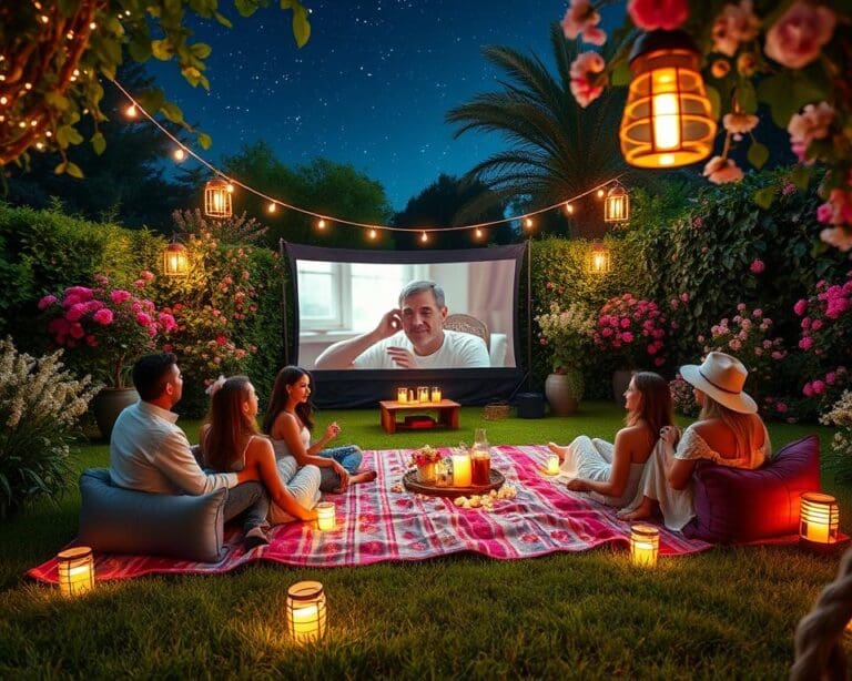 Freiluftkino im Garten: So gestalten Sie Filmabende unter Sternen