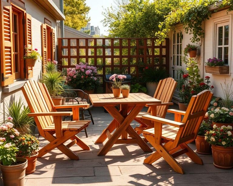 Gartenmöbel für die Terrasse selbst bauen