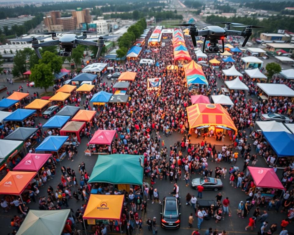 Können Drohnen die Sicherheit bei Großveranstaltungen erhöhen?