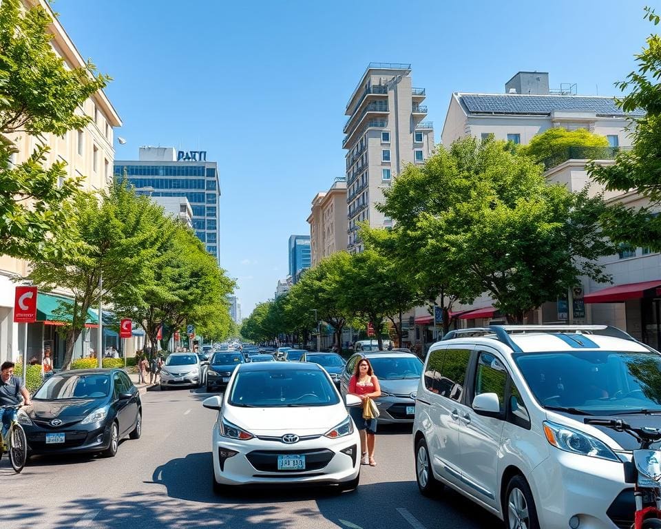 Luftqualität in städtischen Gebieten verbessern durch Elektromobilität