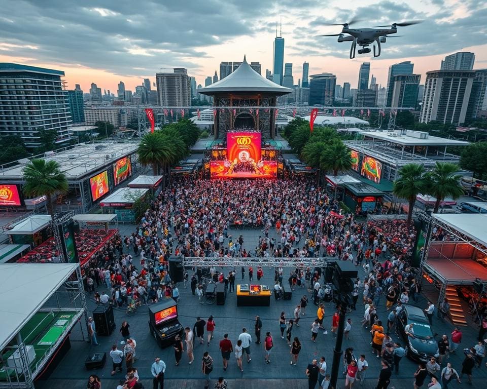 Überwachungstechnik für Großveranstaltungen