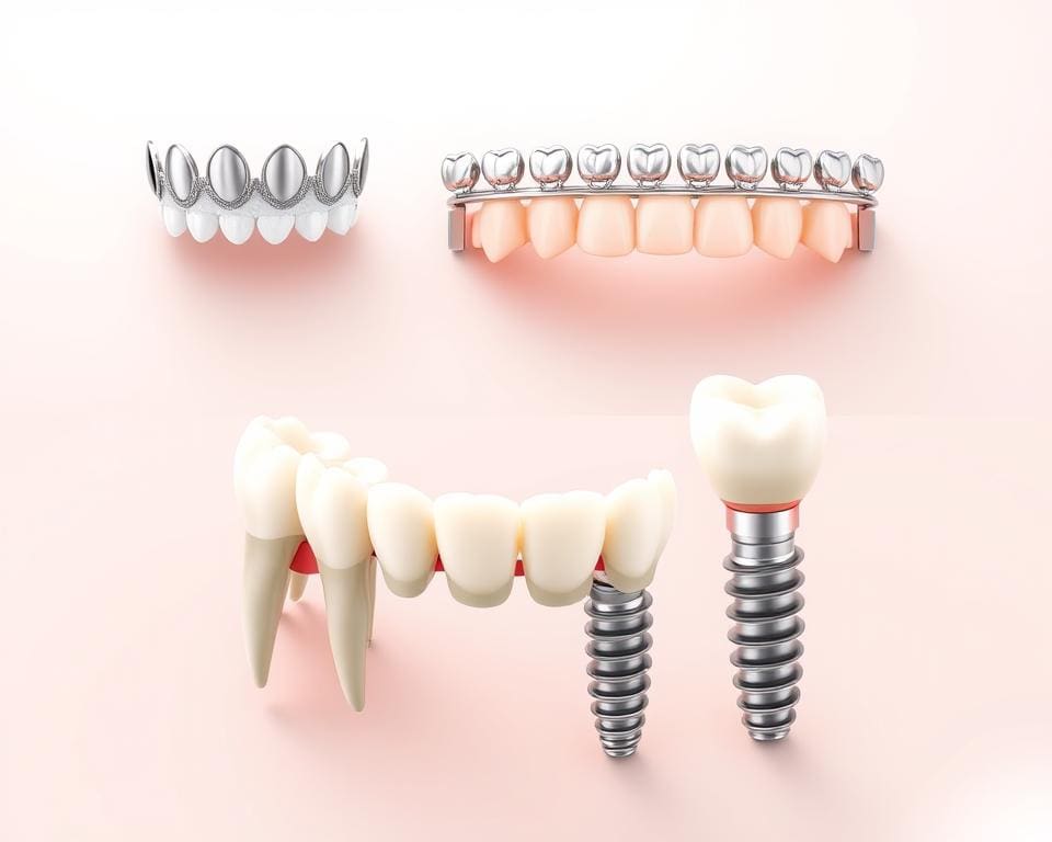 Zahnersatz Optionen: Kronen, Brücken, Prothesen, Zahnimplantate