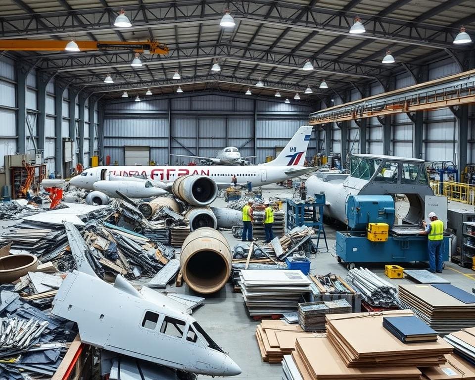 Bauteilrecycling in der Luftfahrtindustrie