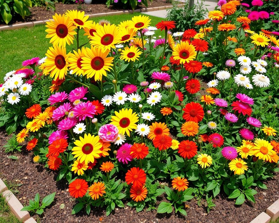 Blumenbeete für sonnige Standorte und harmonische Pflanzen