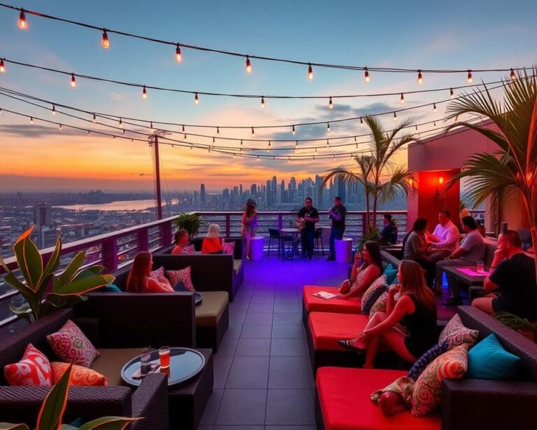 Die schönsten Rooftop-Bars für Livemusik und Drinks