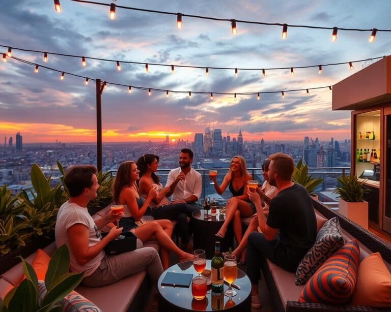 Die schönsten Rooftop-Bars für Sommerabende mit Freunden