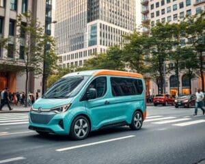 Elektrische Transporter für städtische Lieferungen