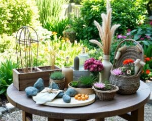 Gartenaccessoires aus Naturmaterialien basteln