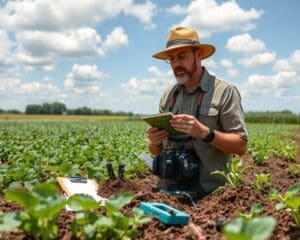 Geologe für Bodenanalyse: Nachhaltige Landwirtschaft ermöglichen